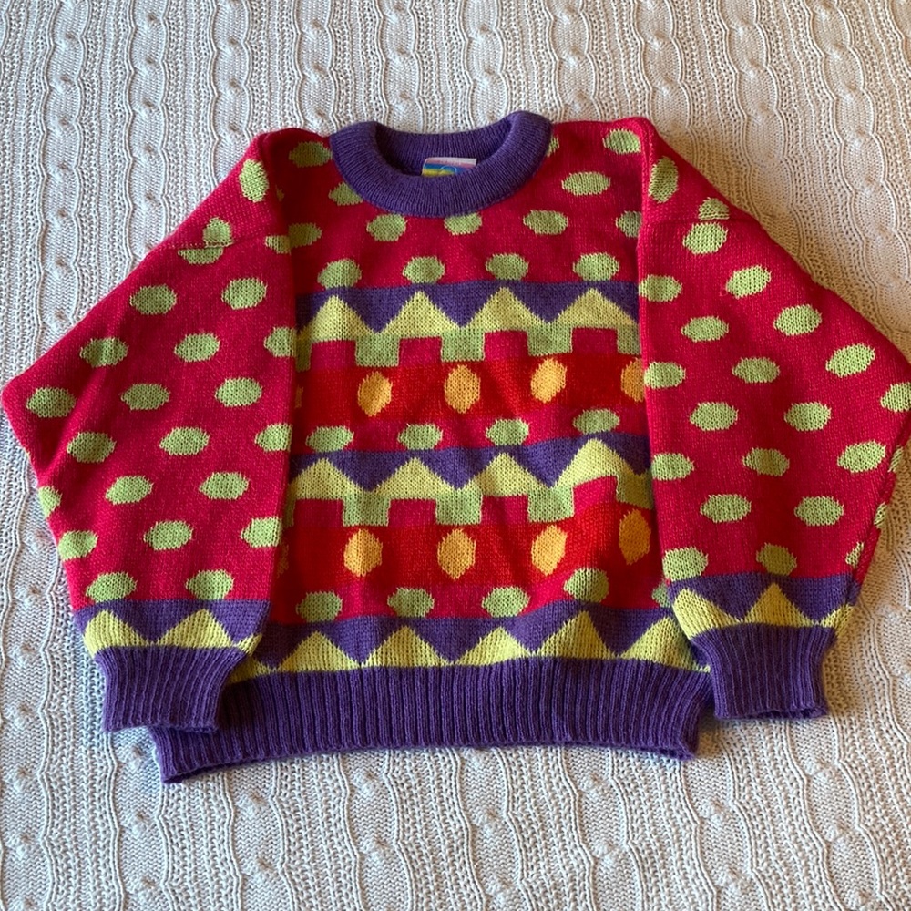 1980s kids sweater